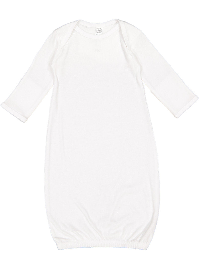 Rabbit Skins® Infant Long Sleeve Layette with Fold Over Mitten Cuffs