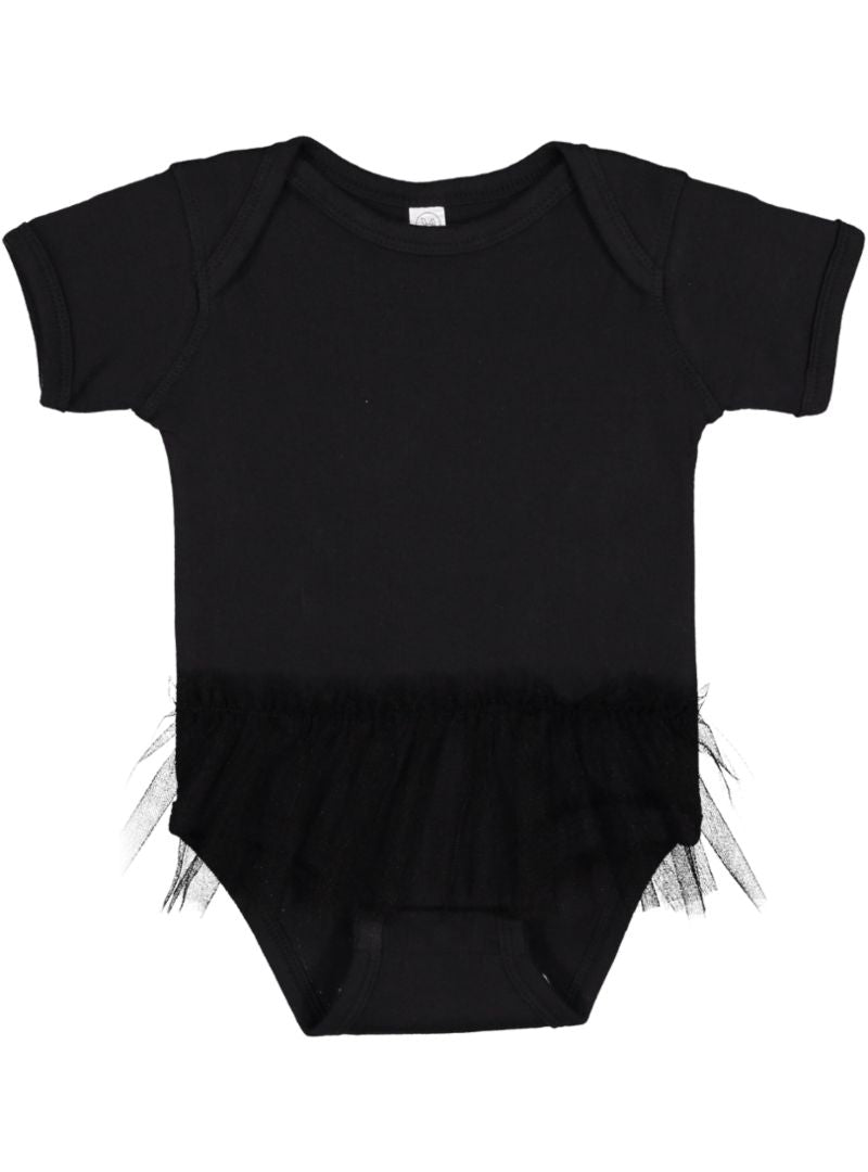 Rabbit Skins™ Infant Short Sleeve Baby Rib Bodysuit Tutu