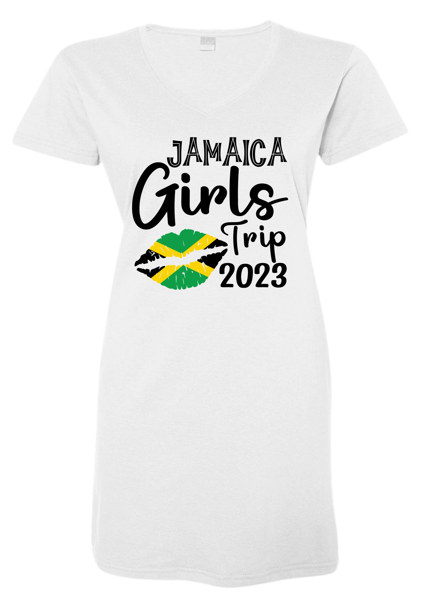 LADIES V-NECK COVER-UP DRESS