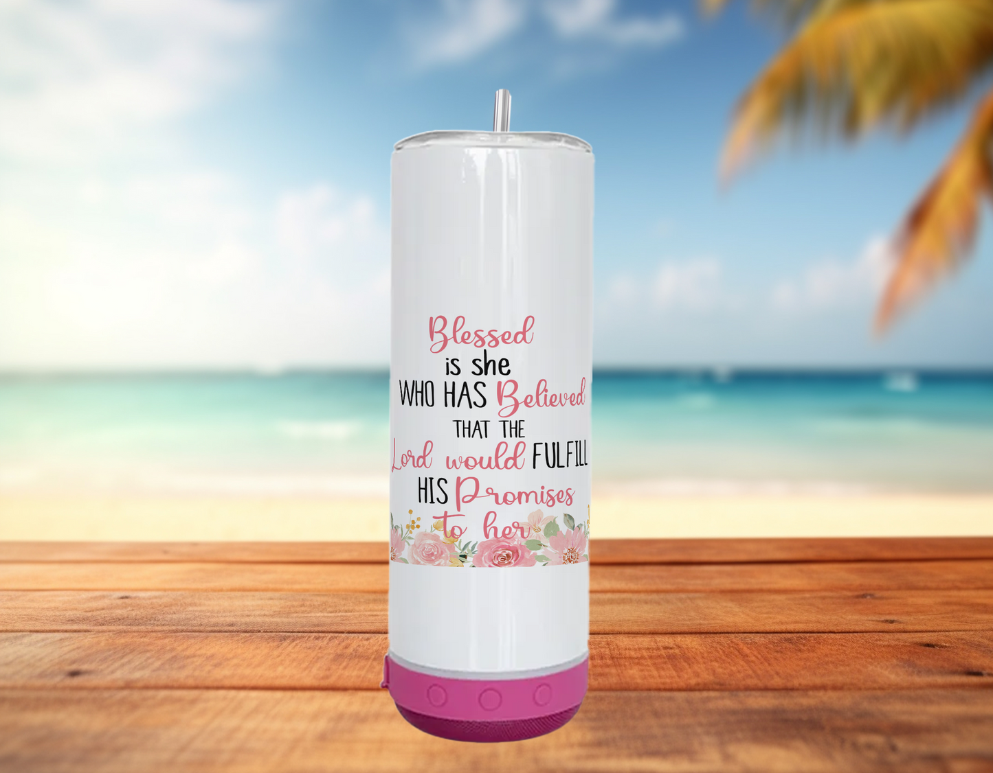 20oz Bluetooth Speaker Tumbler - Waterproof