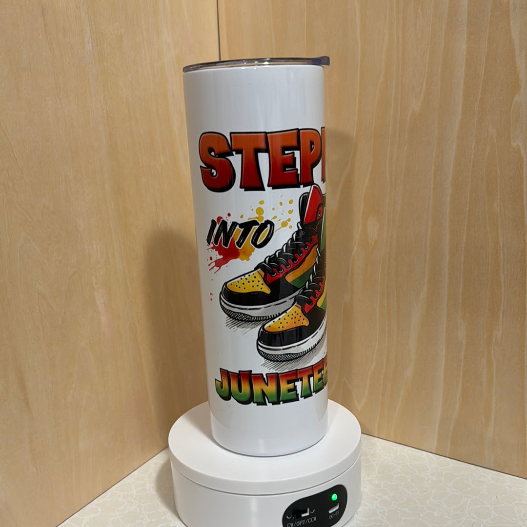 Steppin Into Juneteenth 20oz Tumbler