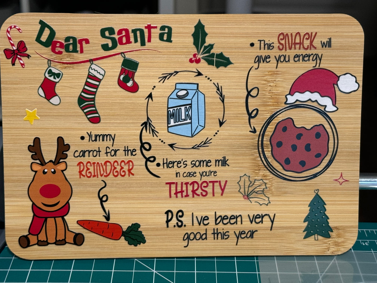Dear Santa Tray - UV DTF
