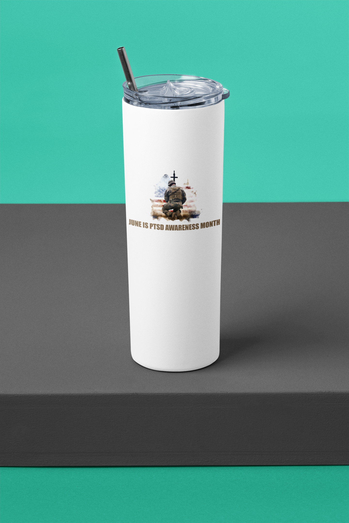 June is PTSD Awareness Month 20oz Tumbler