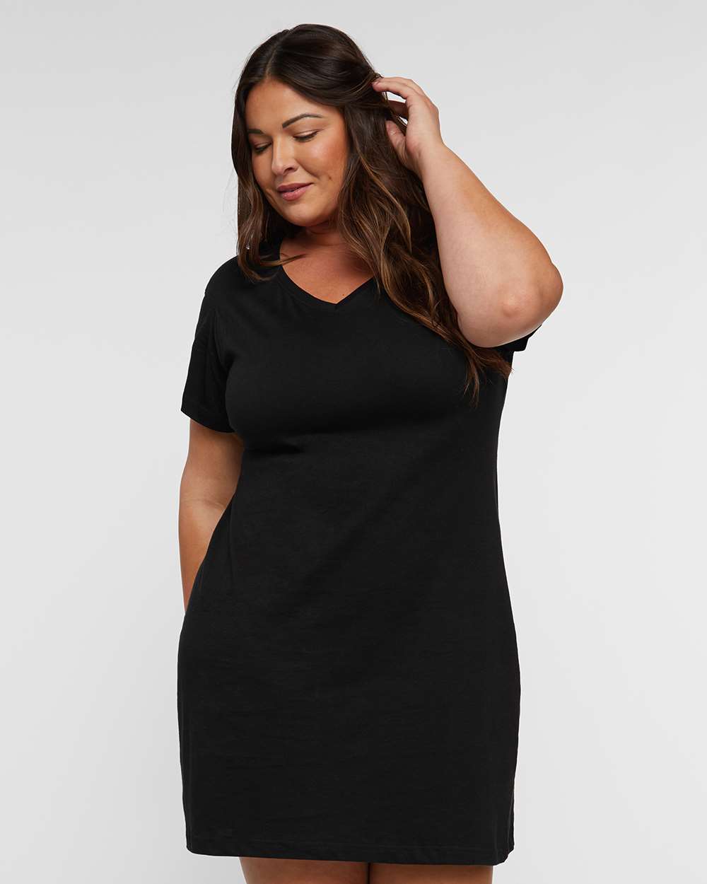 LADIES V-NECK COVER-UP DRESS