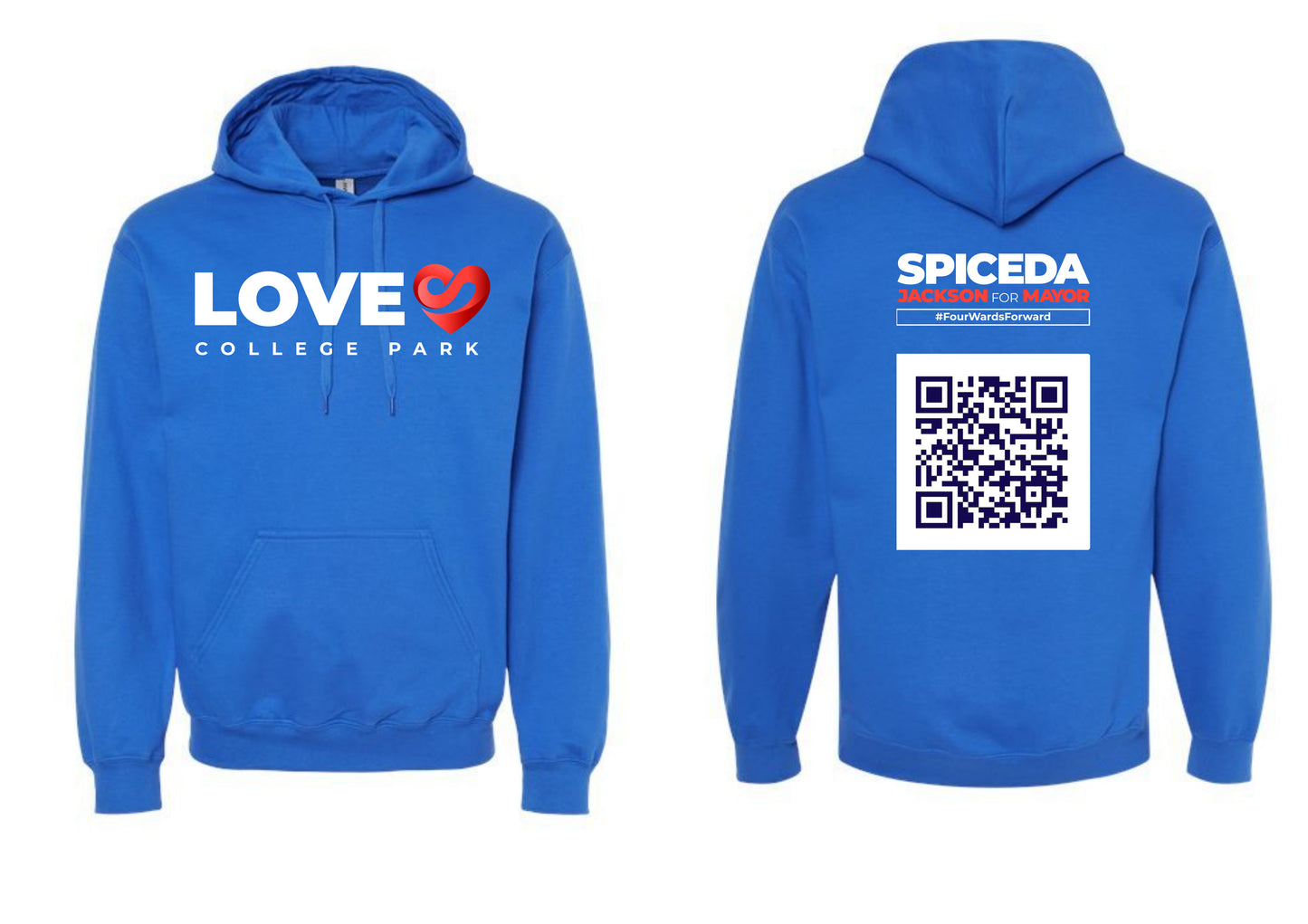 Love College Park Royal Blue Hoodie