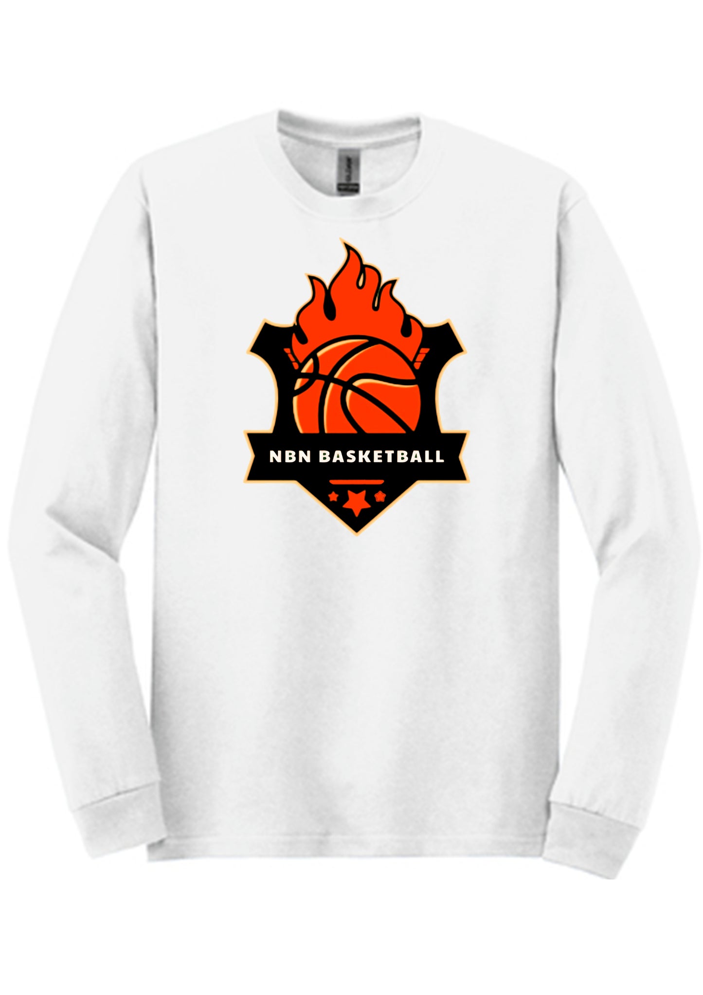 NBN Basketball Long Sleeve White Tshirt