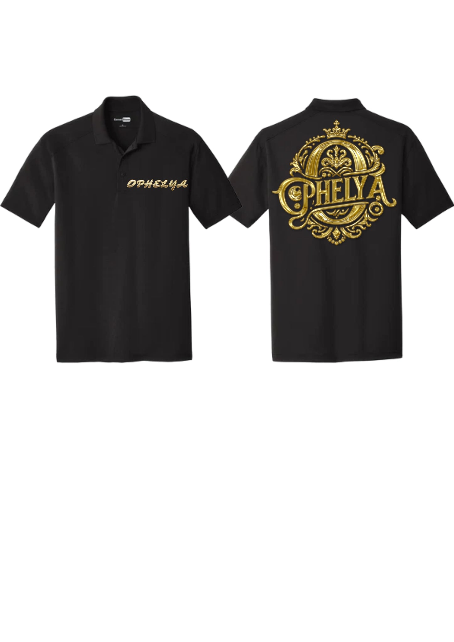 Ophelya Polo Black and Gold