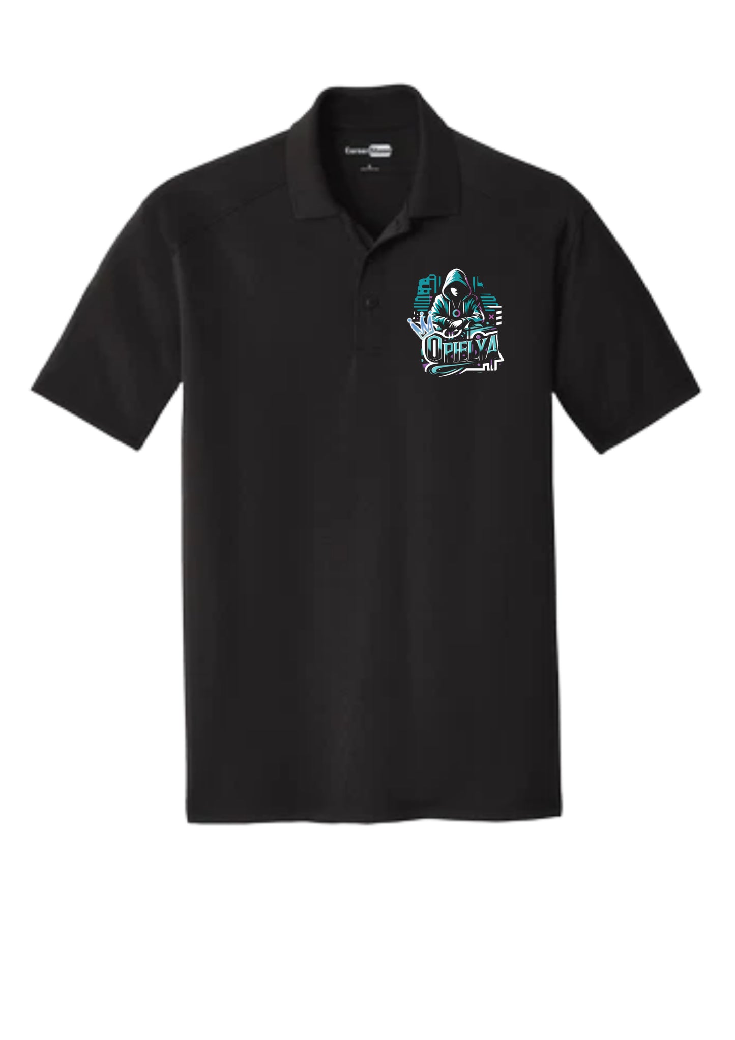 Ophelya Polo Black Hoodie Pocket