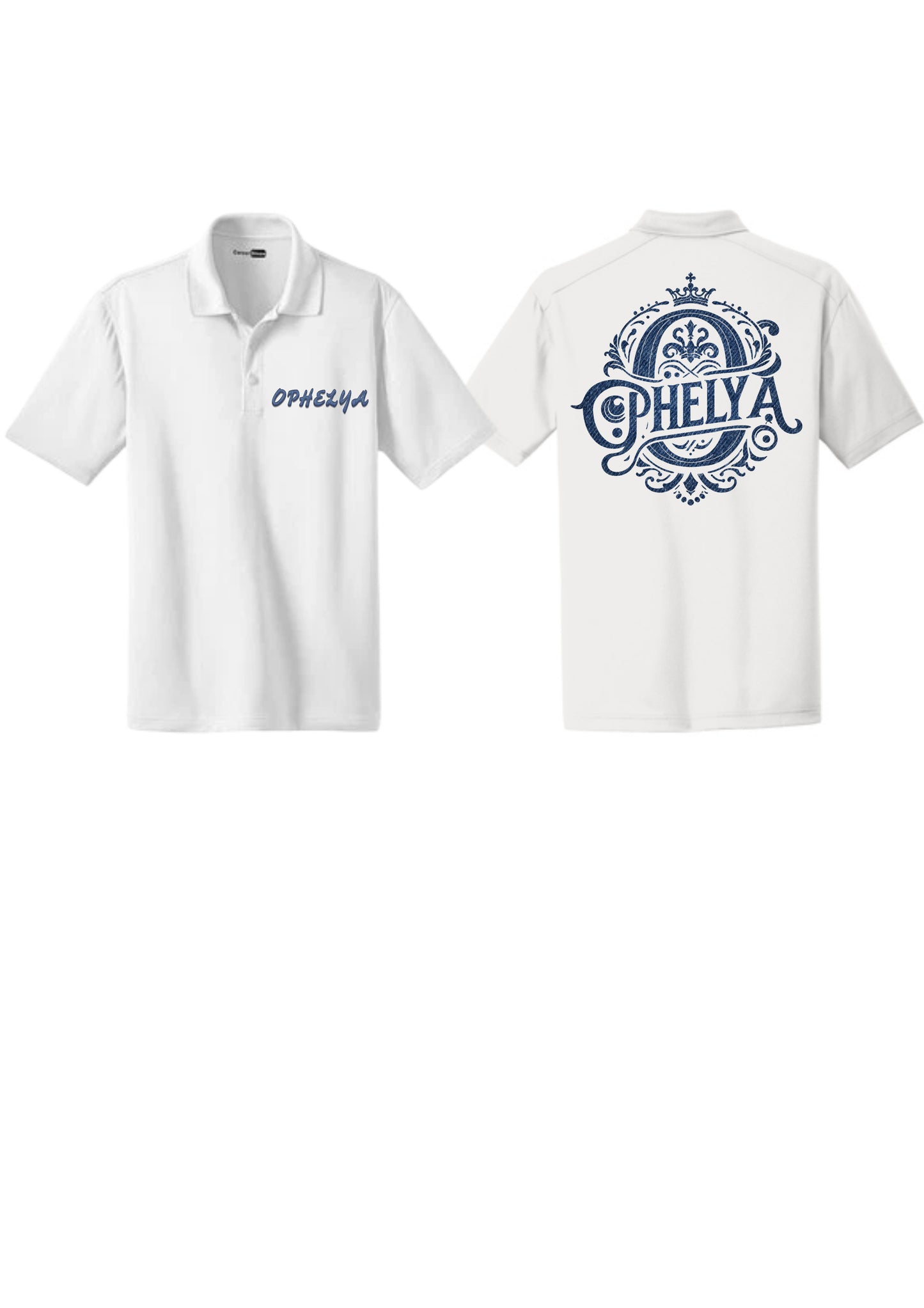 Ophelya Polo White and Denim