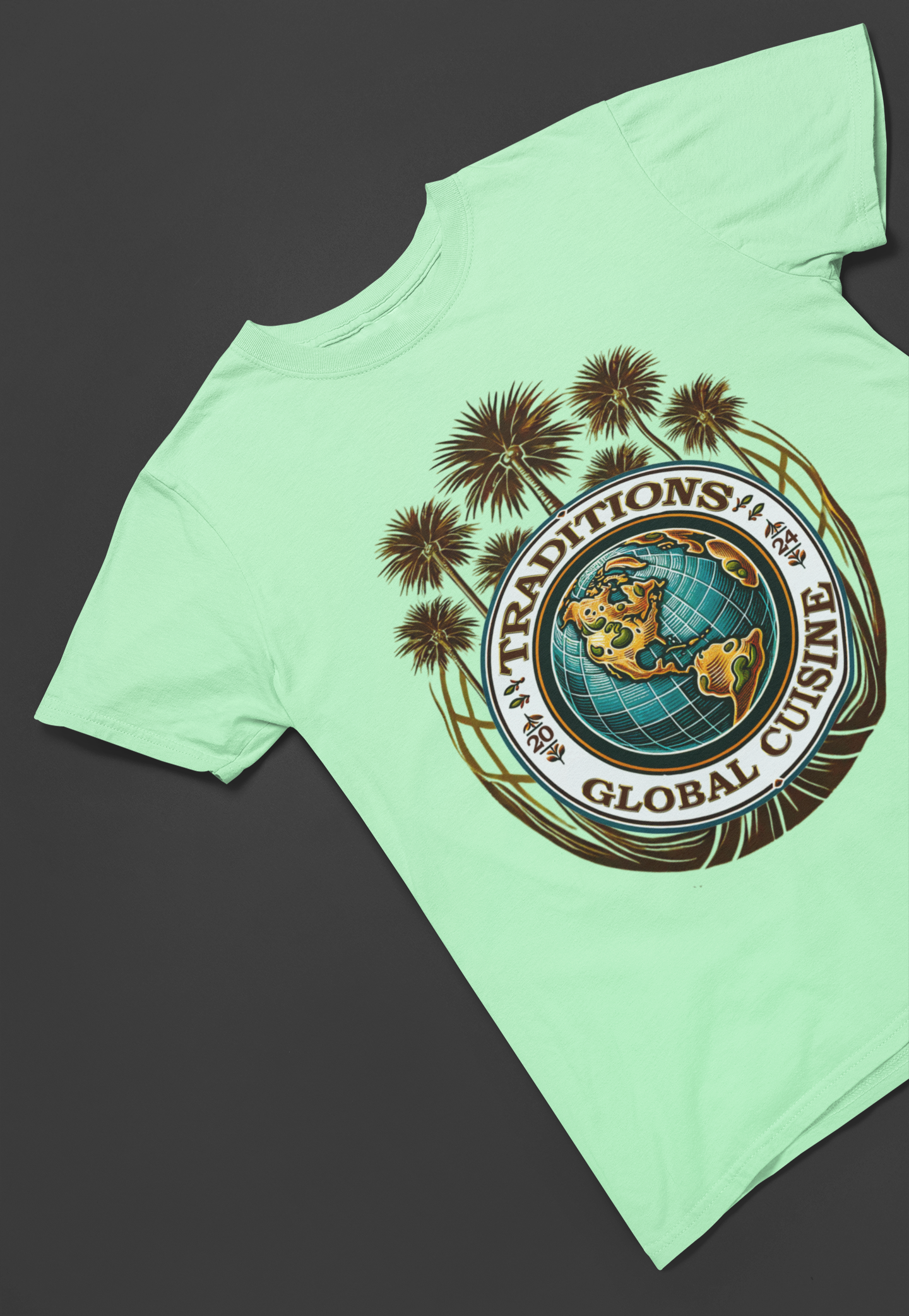 Traditions Global Cuisine - T Shirt - Sea Green