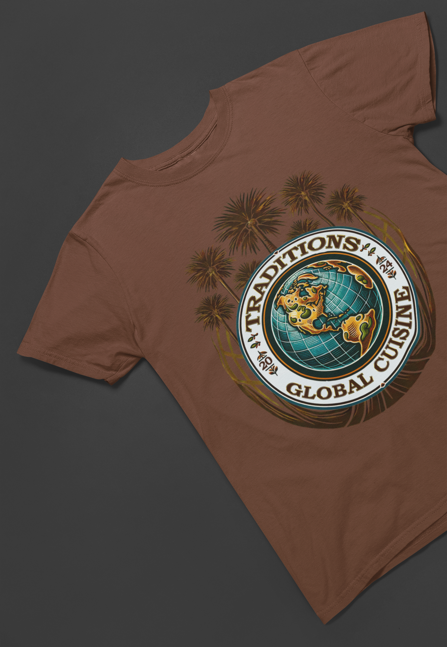 Traditions Global Cuisine - T Shirt - Brown