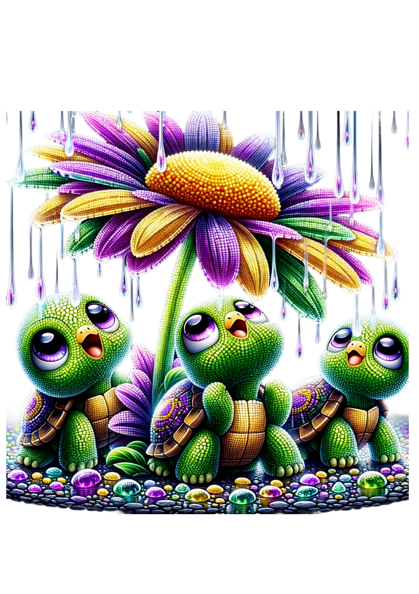 Turtles in the Rain