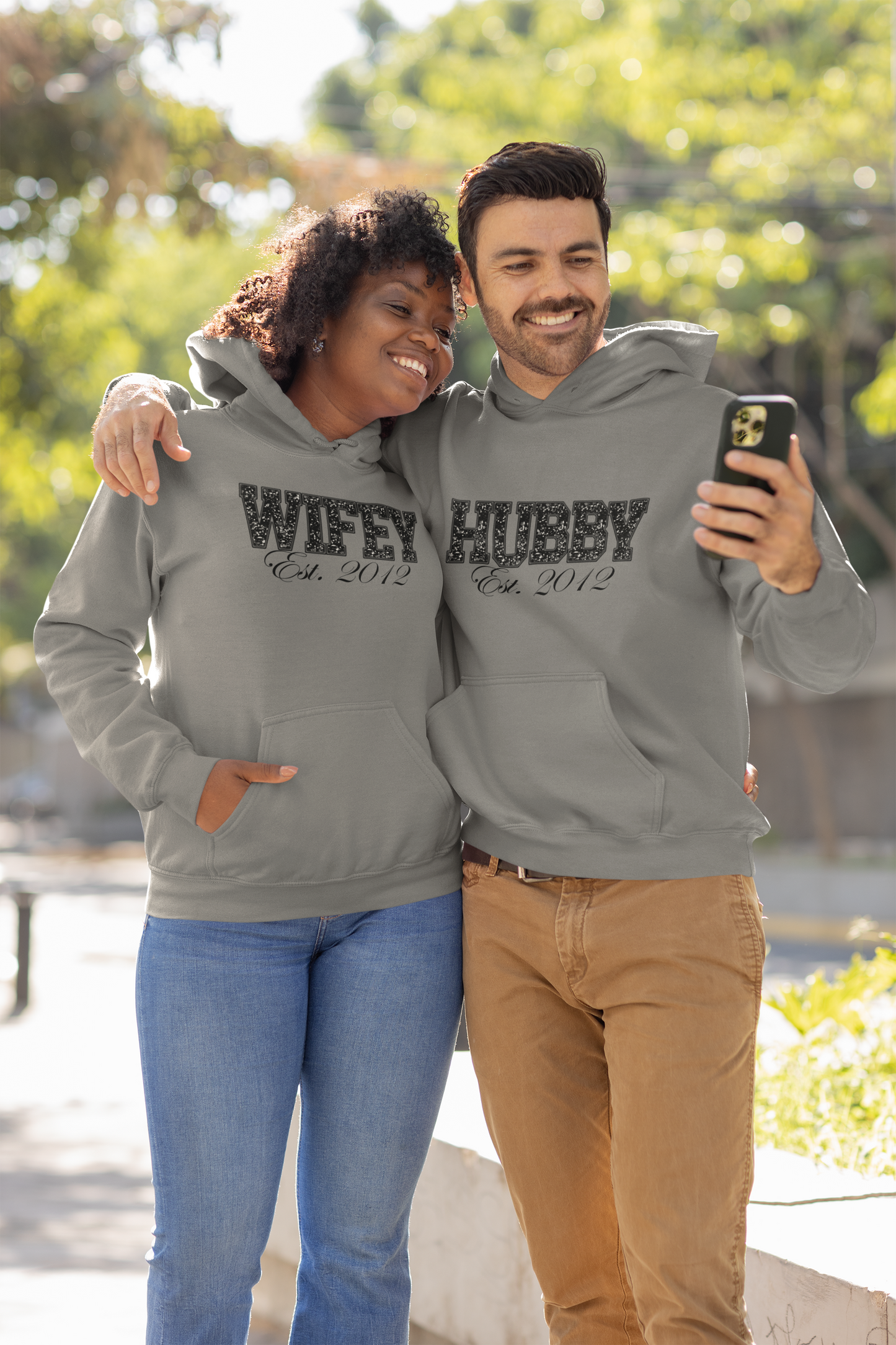 Hubby Faux Sequin Embroidery