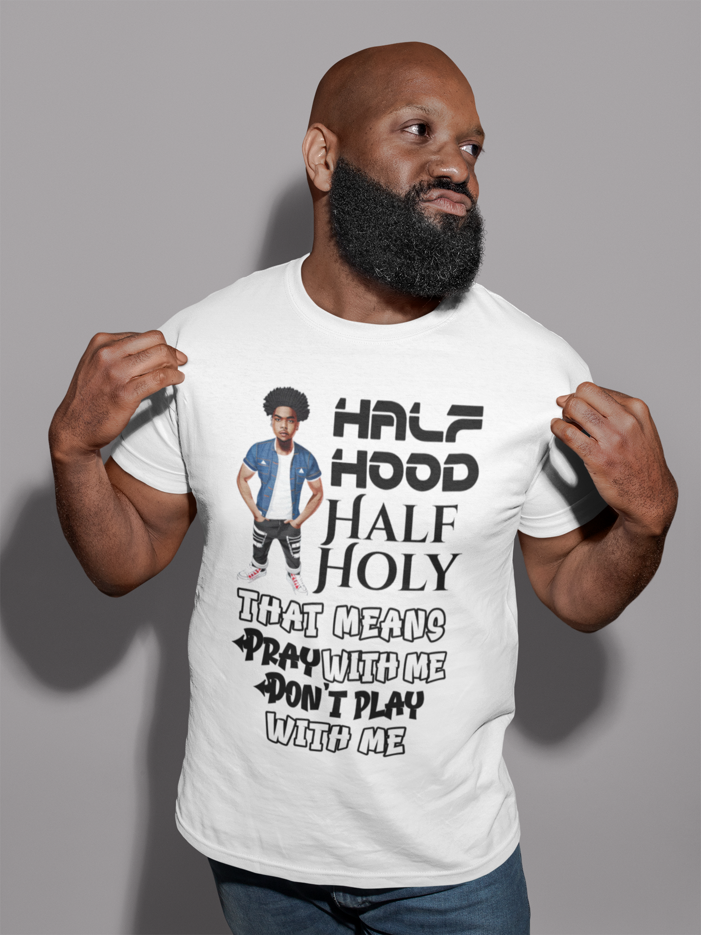 Half Hood Half Holy - Men