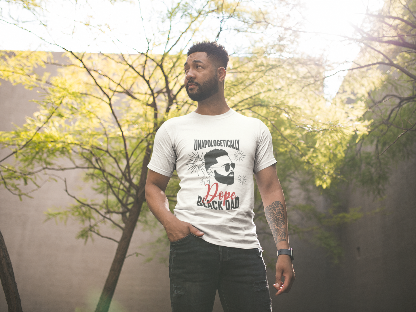Unapologetically Dope Black Dad Red