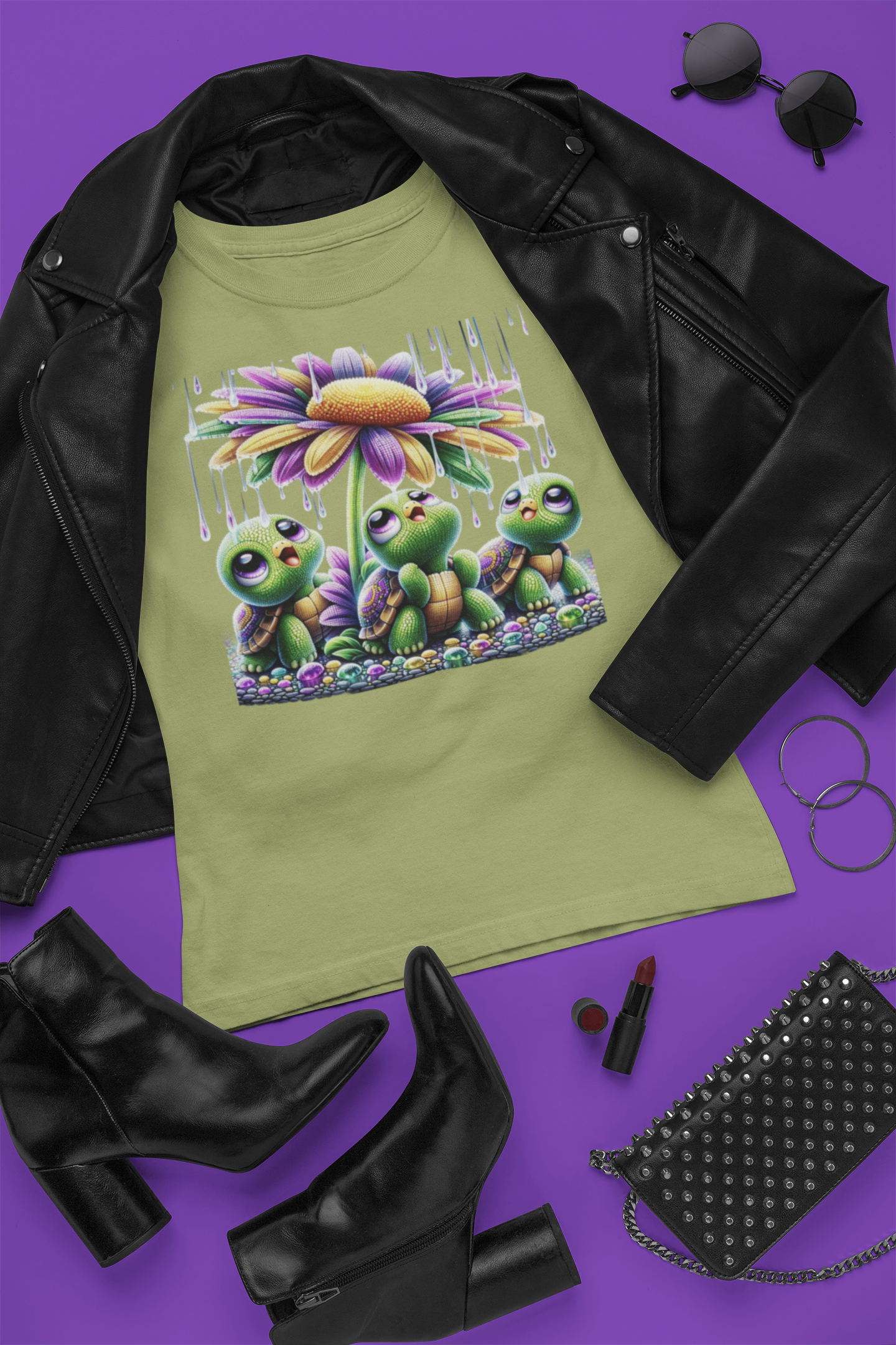 Turtles in the Rain