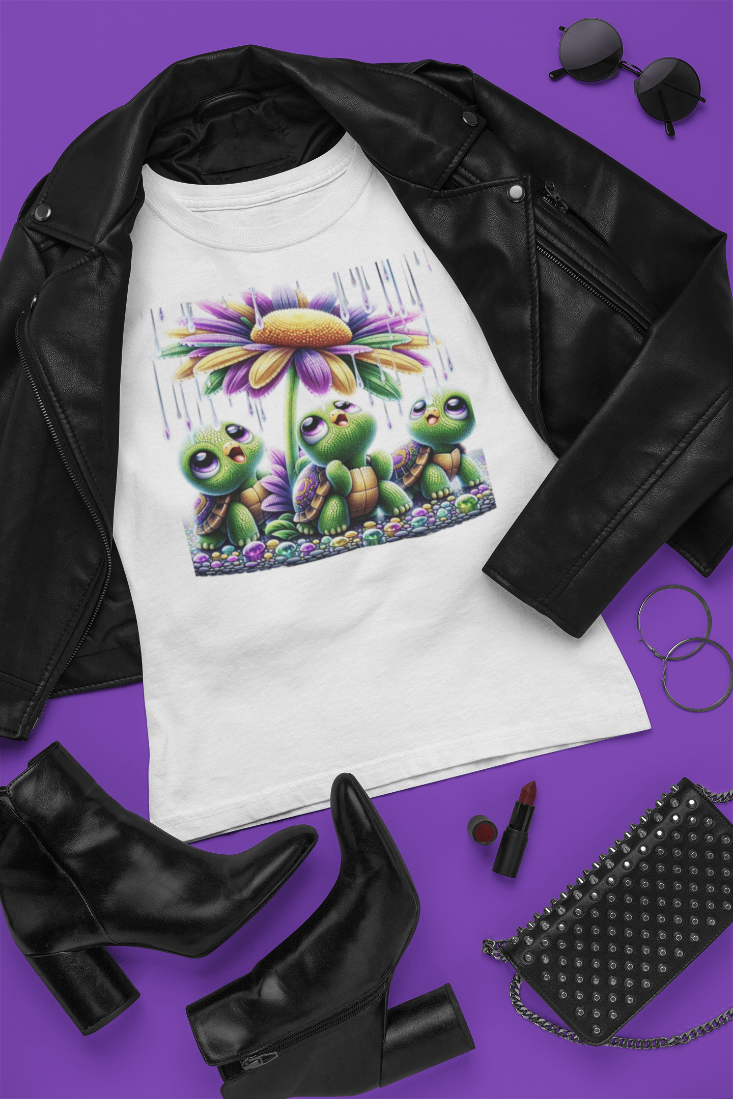 Turtles in the Rain