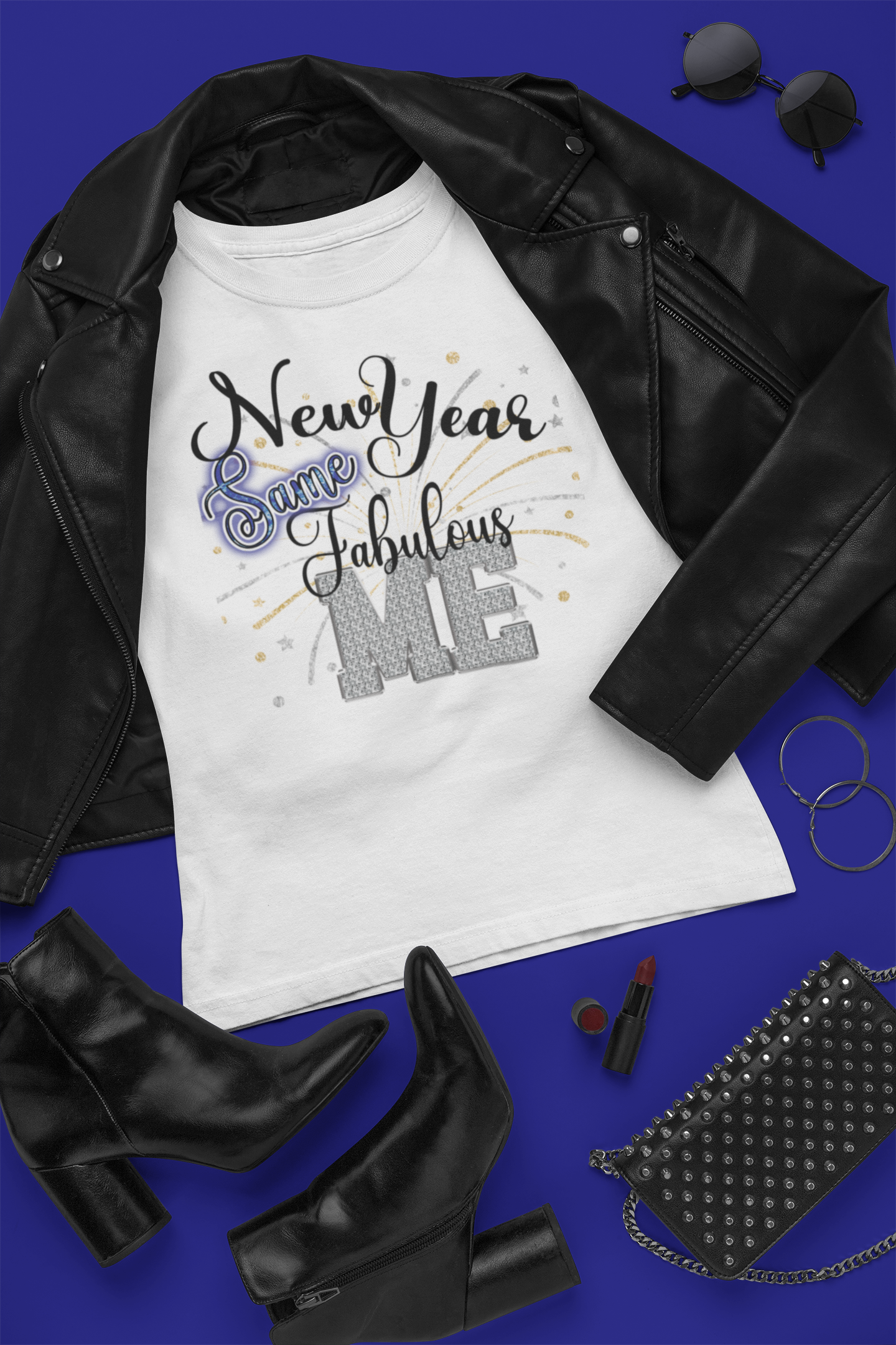 New Year Same Fabulous Me Blue