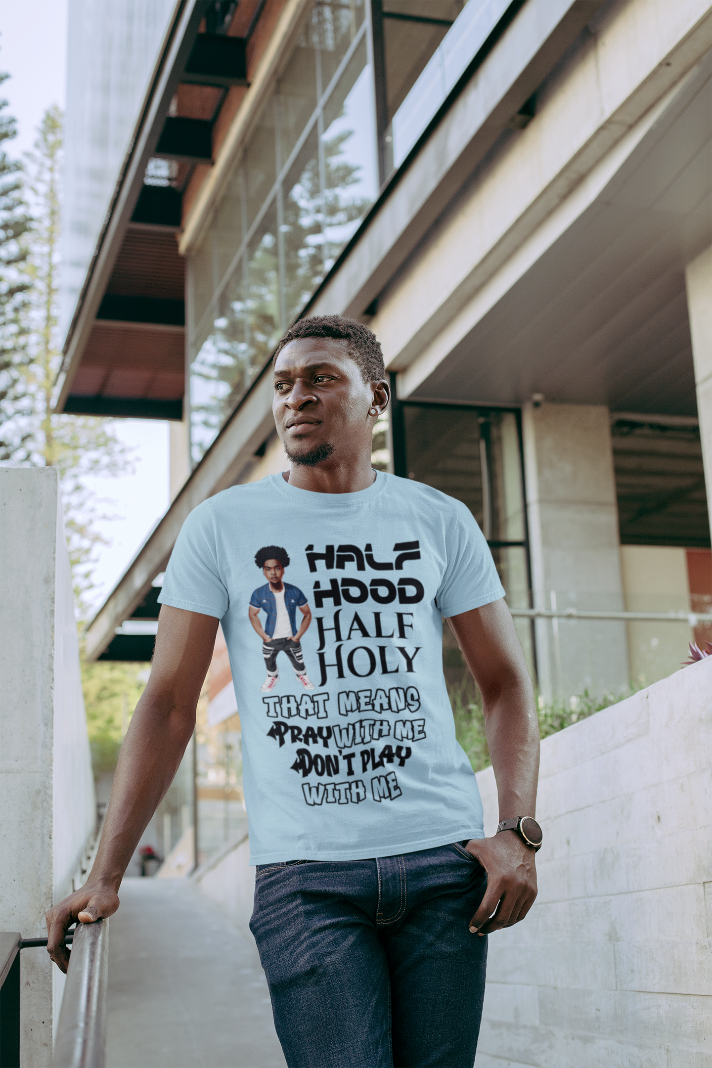 Half Hood Half Holy - Men