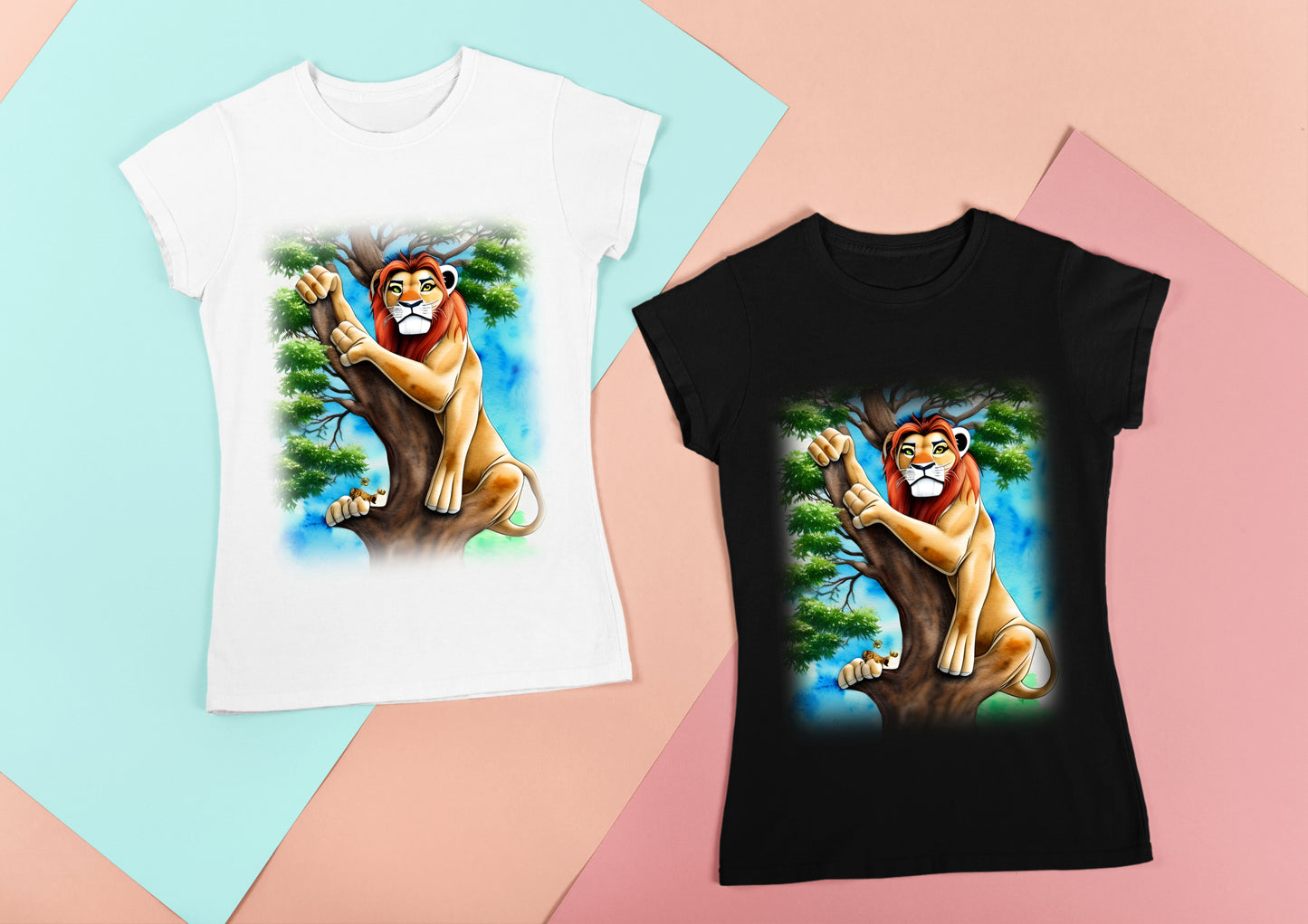 Lion in a tree