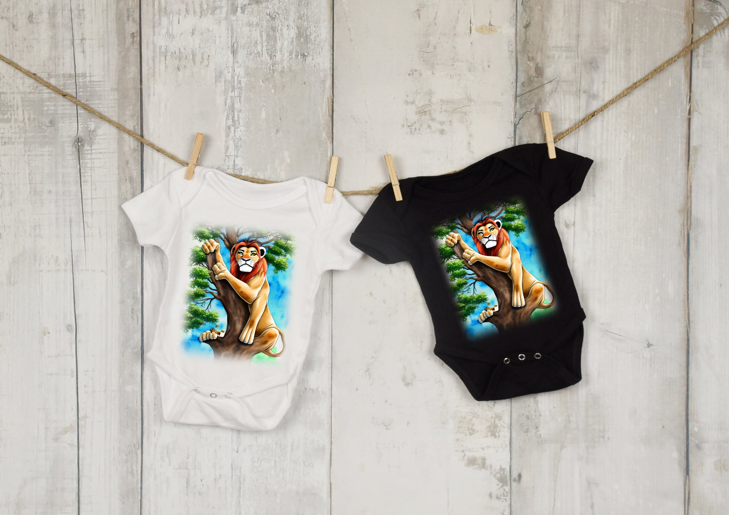 Lion in a tree