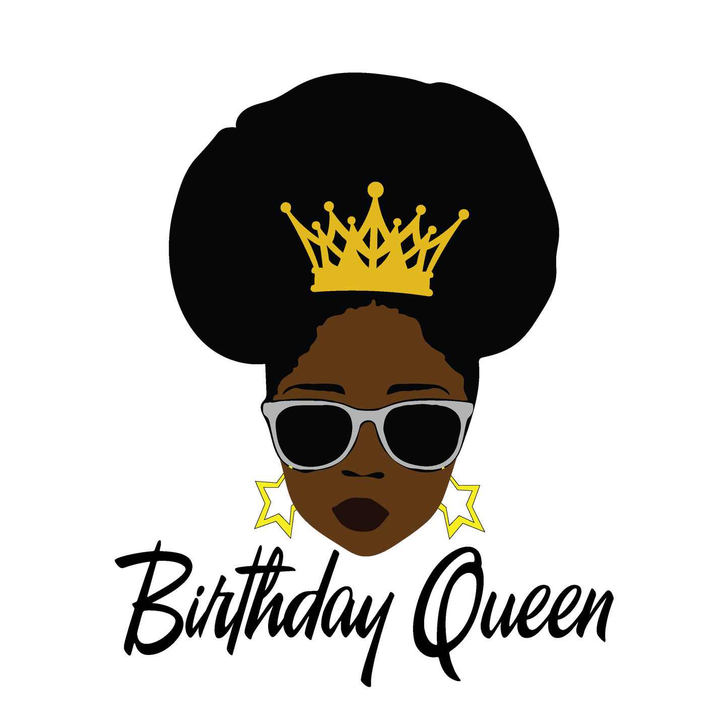Birthday Queen Afro Puff