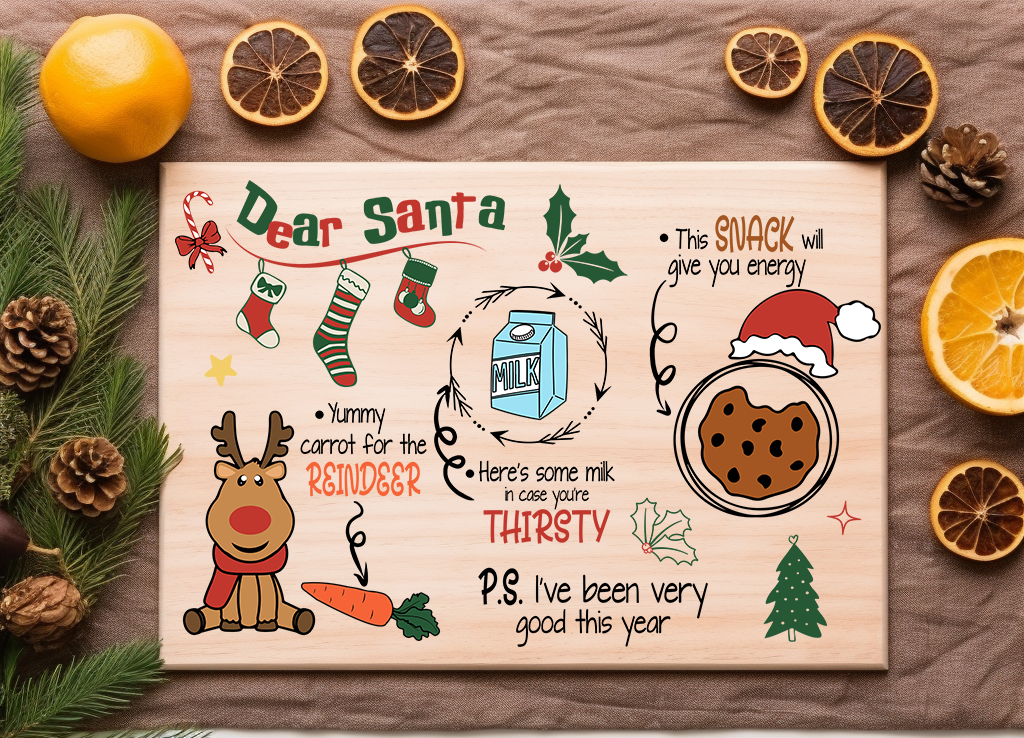 Dear Santa Tray - UV DTF