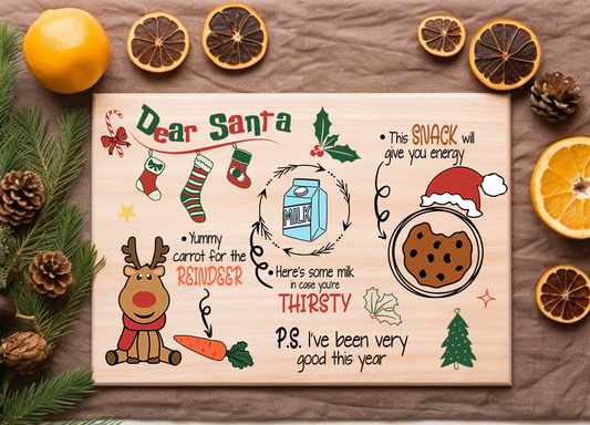 Dear Santa Tray - UV DTF