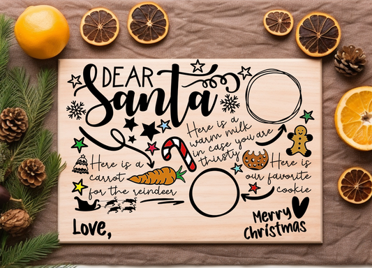 Dear Santa Tray 3 - UV DTF