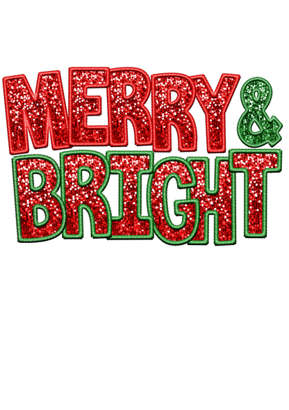 Merry & Bright Faux Embroidery