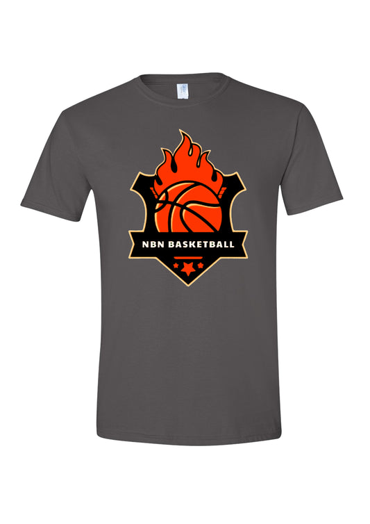 NBN Basketball Short Sleeve Gray Tshirt