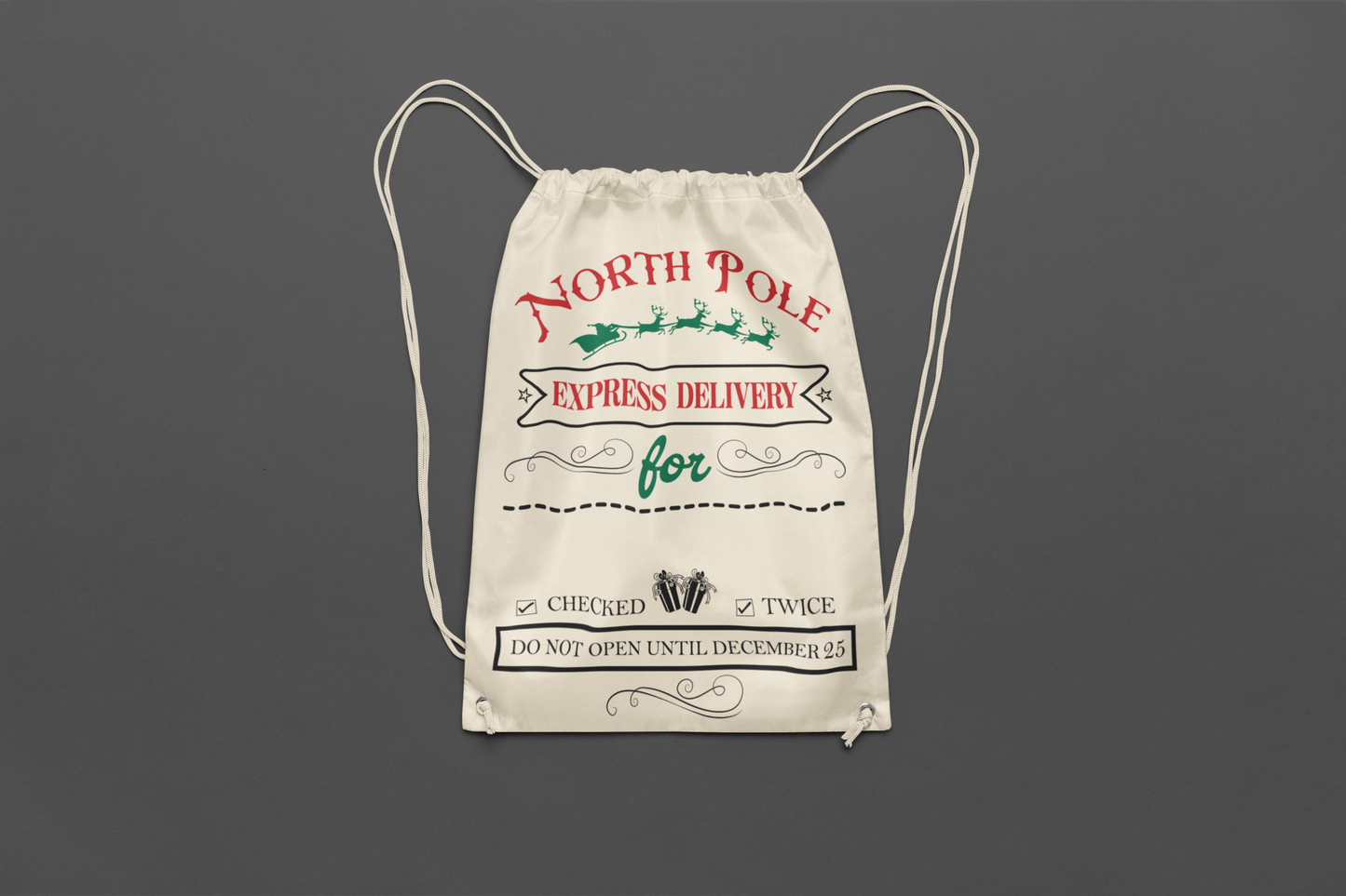 North Pole Santa Bag