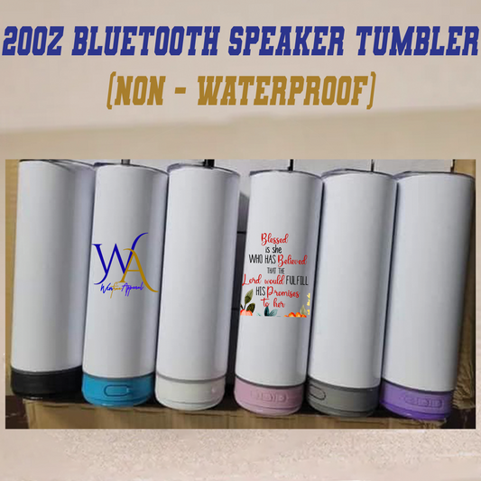20oz Bluetooth Speaker Tumbler - Not Waterproof
