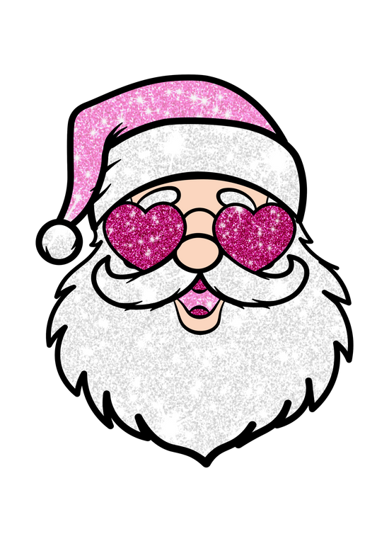 Pink Sequin Santa