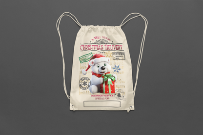 Polar Bear Christmas Santa Bag