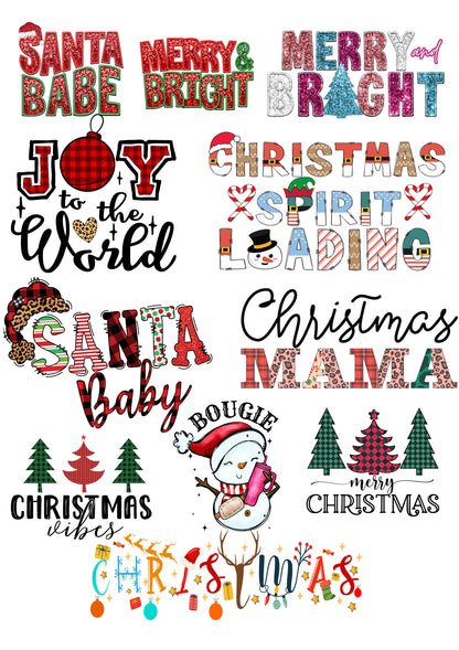 Premade Christmas Gang Sheet