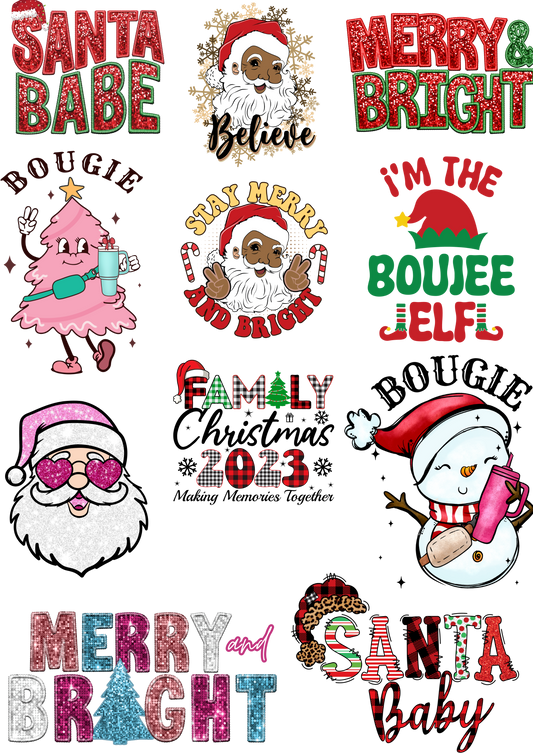 Premade Christmas Gang Sheet 2