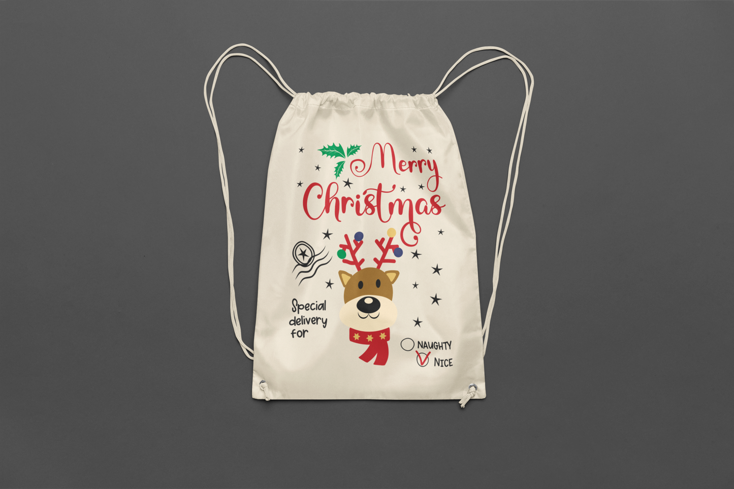 Reindeer Santa Bag