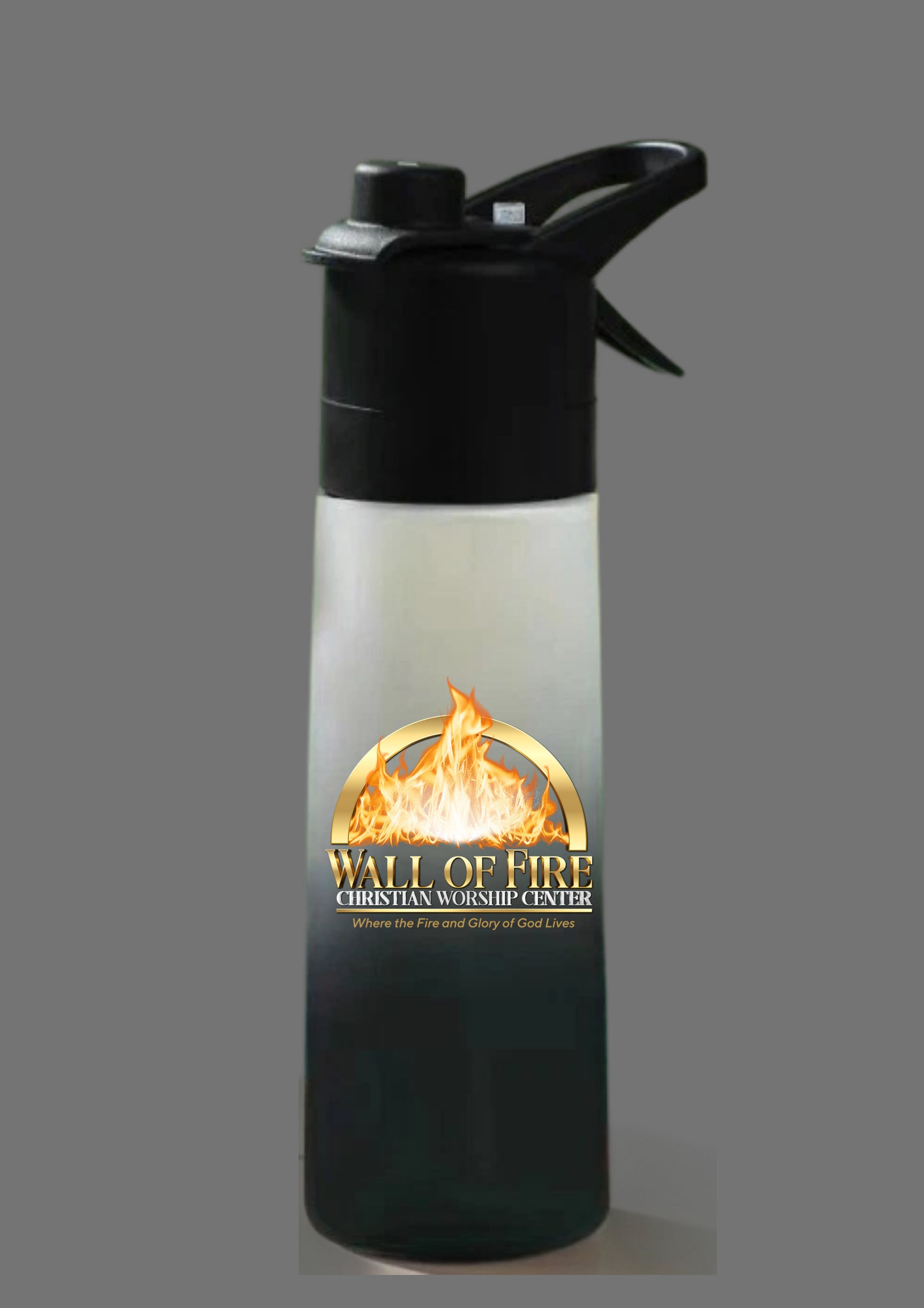 Wall of Fire Spray Water Bottle