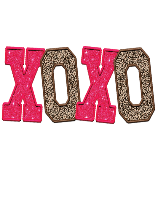 XOXO Pink Sparkle & Cheetah