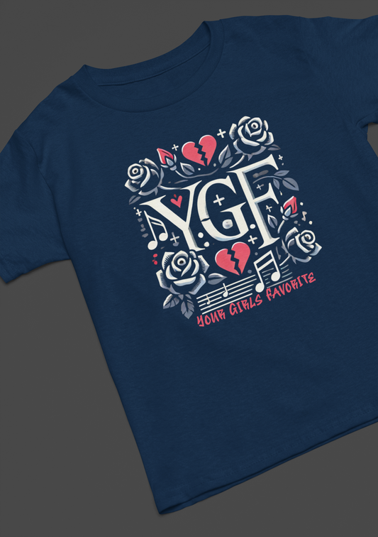 YGF Navy Rose T-Shirt
