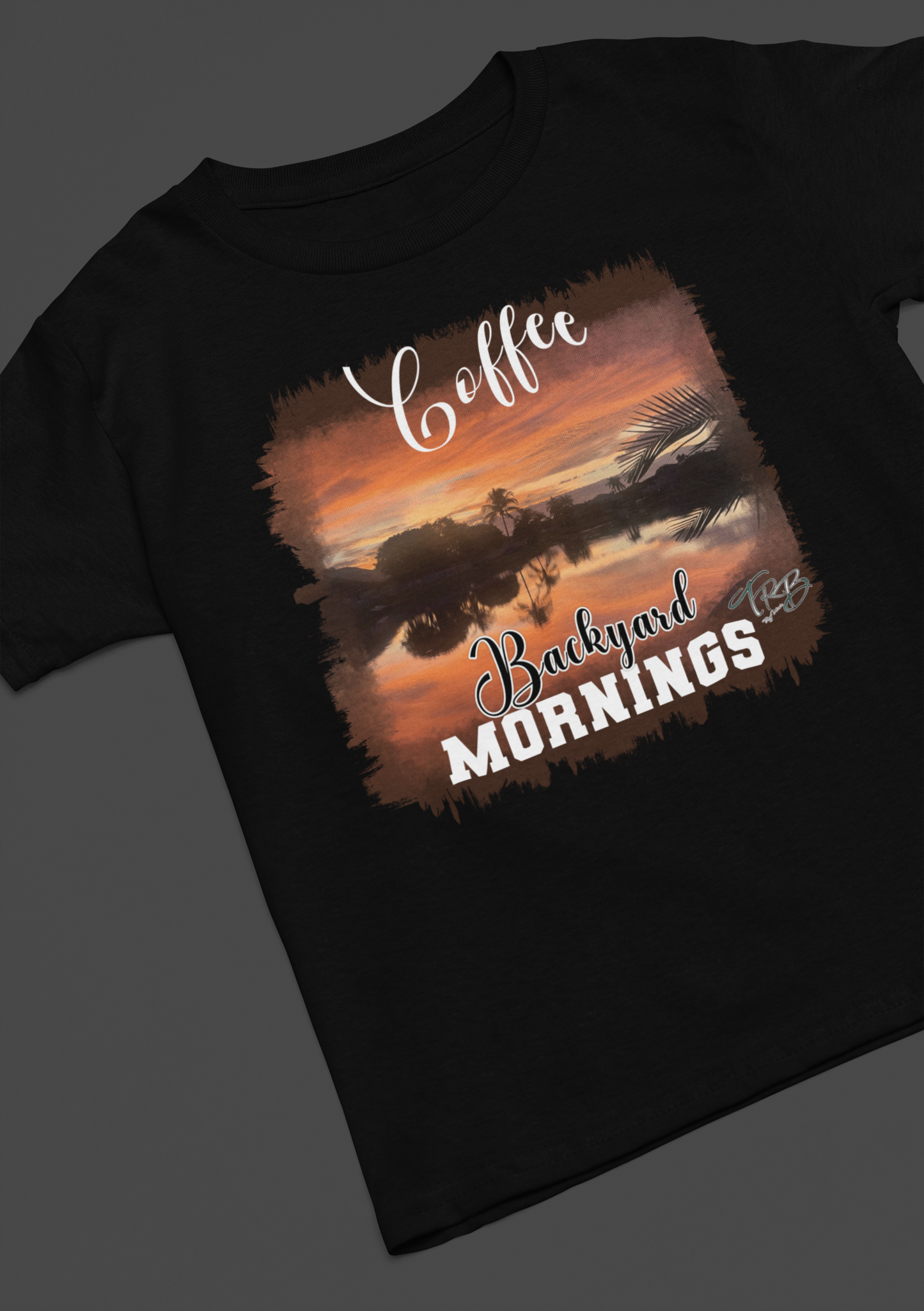 Coffee Mornings - Black T-Shirt