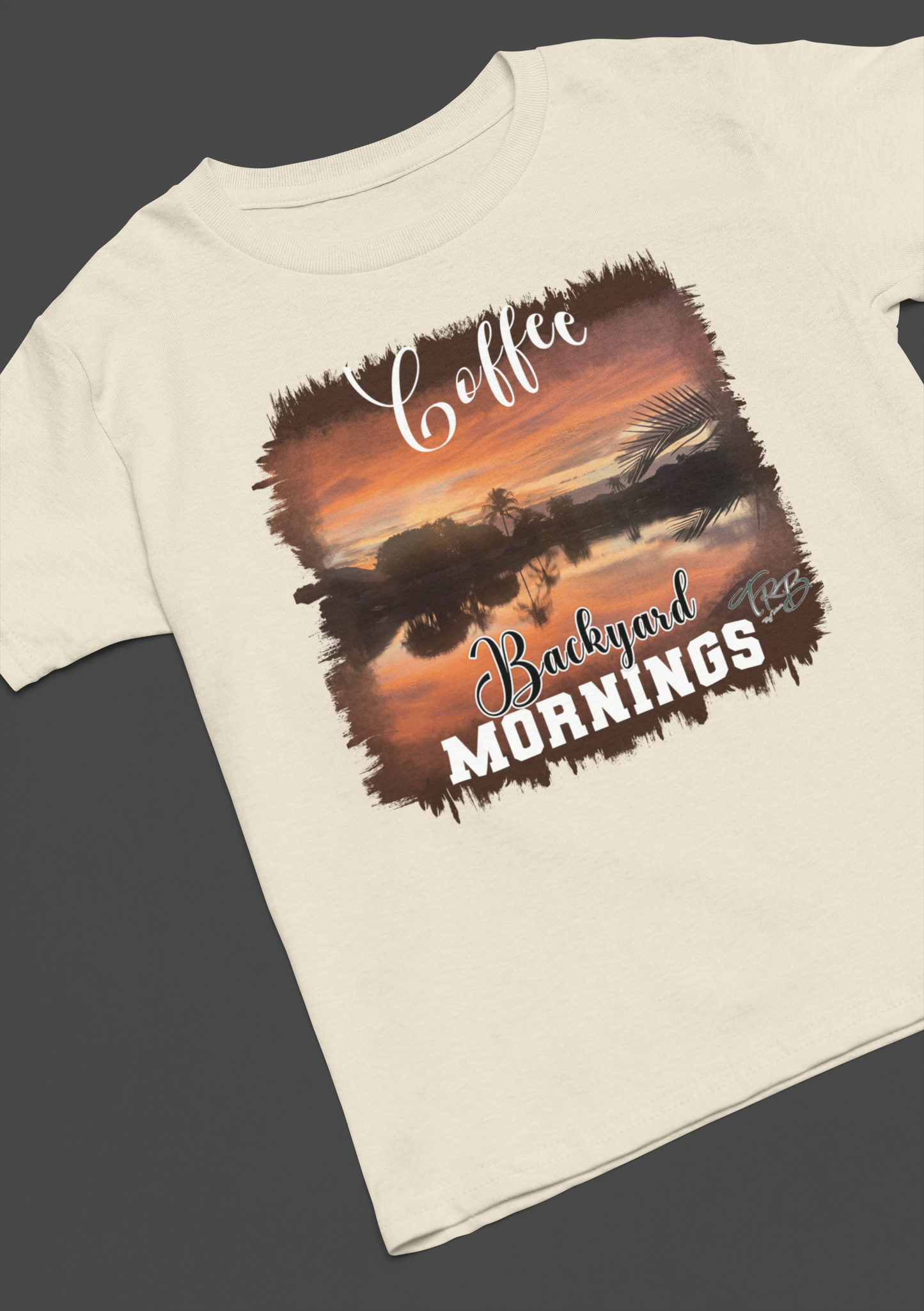 Coffee Mornings - Sand - Tshirt