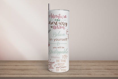 20oz Tumbler UV-DTF Wrap - Black Girl Inspiration