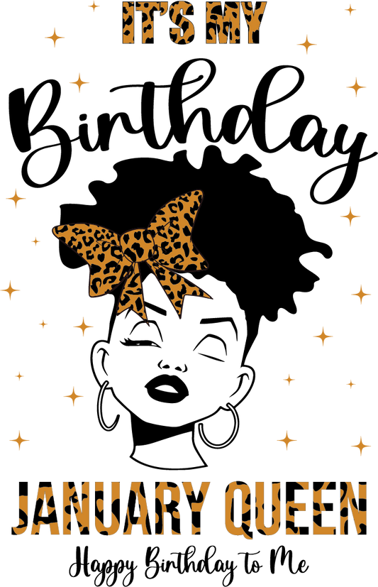 Birthday Queen Leopard Print