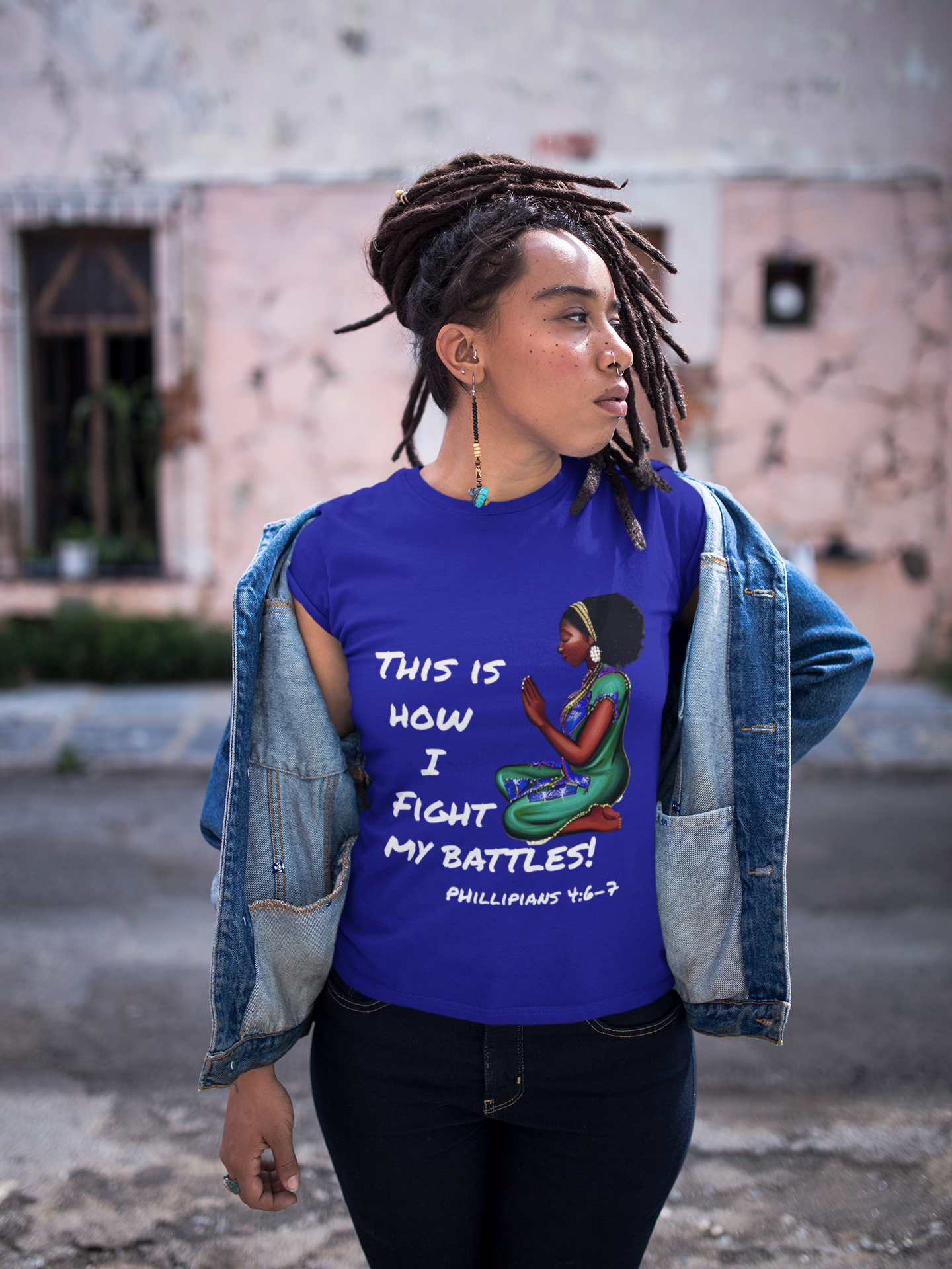 This Is How I Fight My Battles - Tshirt by Terrell Winfree